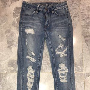 American Eagle Distressed Skinny Jeans